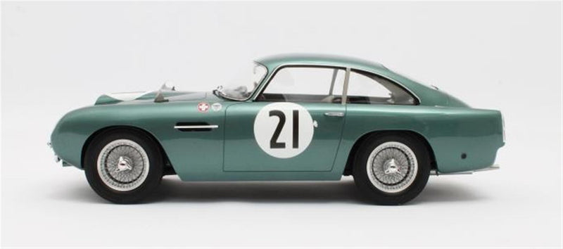ギャラリービューアに画像をロードする, ASTON MARTIN - DB4 GT 3.0L S6 TEAM ECURIE TROIS CHEVRONS N 21 24h LE MANS 1959 HUBERT PATTHEY RENAUD CALDERARI /12ART 1/12 ミニカー