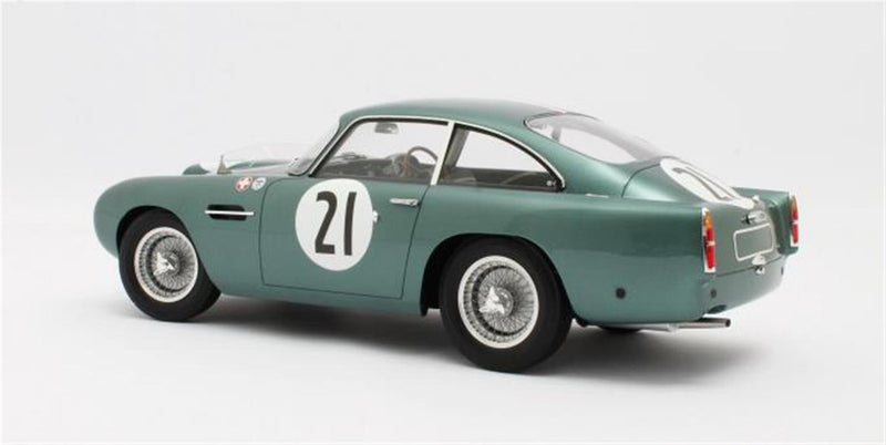 ギャラリービューアに画像をロードする, ASTON MARTIN - DB4 GT 3.0L S6 TEAM ECURIE TROIS CHEVRONS N 21 24h LE MANS 1959 HUBERT PATTHEY RENAUD CALDERARI /12ART 1/12 ミニカー
