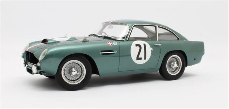ギャラリービューアに画像をロードする, ASTON MARTIN - DB4 GT 3.0L S6 TEAM ECURIE TROIS CHEVRONS N 21 24h LE MANS 1959 HUBERT PATTHEY RENAUD CALDERARI /12ART 1/12 ミニカー