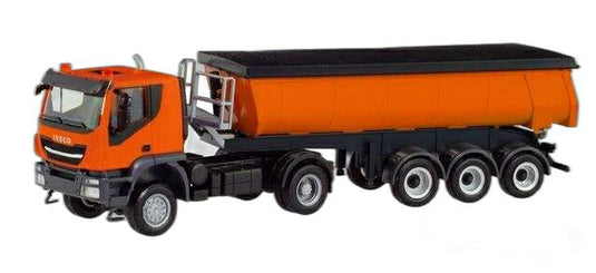 Iveco Trakker サーモ ダンプ セミトレーラー/ Herpa 1/87 模型 ミニカー