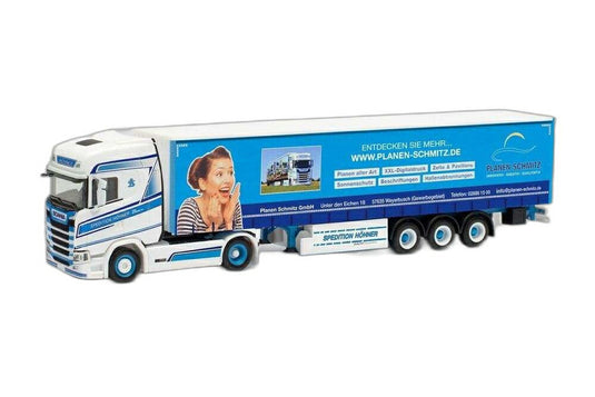 Spedition Hohner Planen Schmitz Scania/ Herpa 1/87 模型 ミニカー
