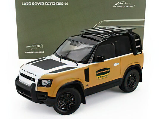 LAND ROVER - NEW DEFENDER 90 TROPHY EDITION 2023 - YELLOW WHITE BLACK/ALMOST REAL 1/18ミニカー