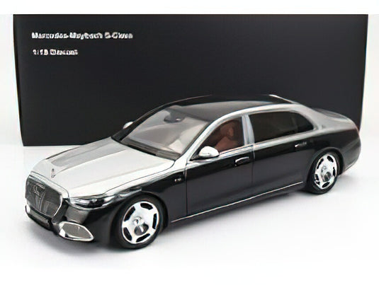 MERCEDES BENZメルセデスベンツS-CLASS S600 V12 BITURBO MAYBACH 2021 - BLACK SILVER / ALMOST-REAL 1/18ミニカー