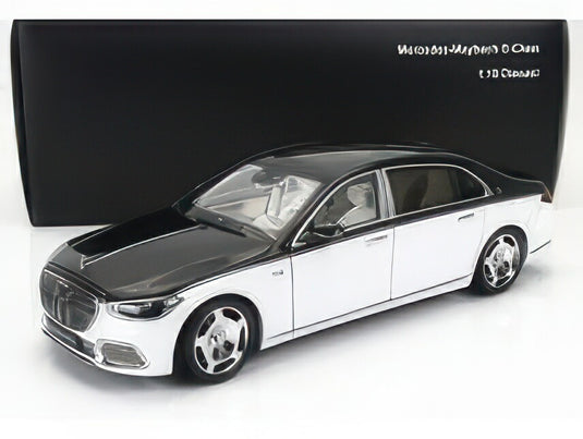 MERCEDES BENZ SCLASS S600 V12 BITURBO MAYBACH 2021 WHITE BLACK/ALMOST-REAL 1/18ミニカー
