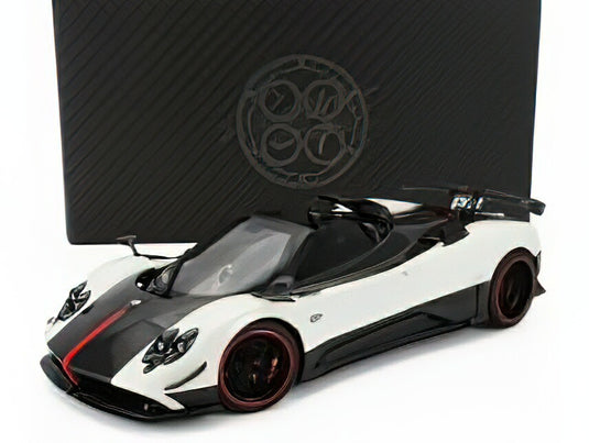 PAGANI - ZONDA 5 CINQUE ROADSTER 2009 - WHITE BLACK CARBON/ALMOST REAL 1/18ミニカー