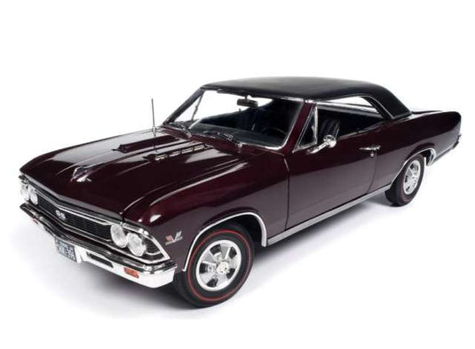 1966 シボレー シェベル SS396 マルーン/ AutoWorld  1/18 ミニカー