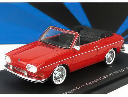 VOLKSWAGEN 411L KARMANN CABRIOLET OPEN GERMANY 1968 RED/AVENUE43 1/43ミニカー