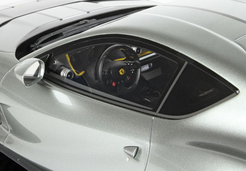 ギャラリービューアに画像をロードする, 【予約】Ferrari 812 Competizione シルバーストライプ コーバーングレー/ BBR 1/12 49台限定ミニカー
