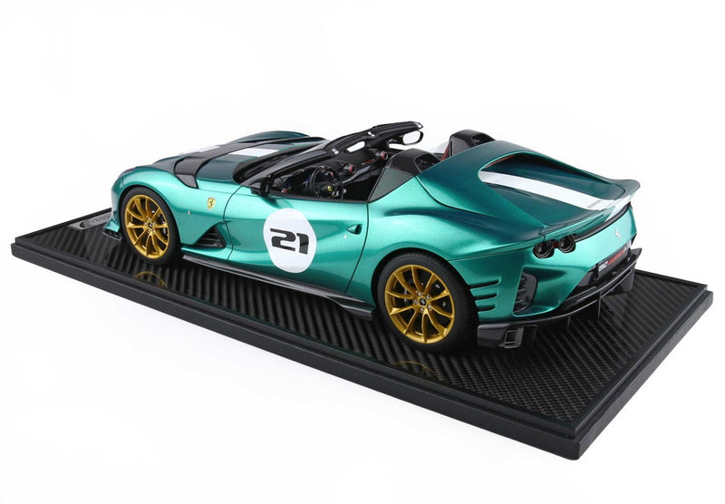 ギャラリービューアに画像をロードする, 【予約】Ferrari 812 Competizione A グリーンジュエル/ BBR 1/12 20台限定ミニカー
