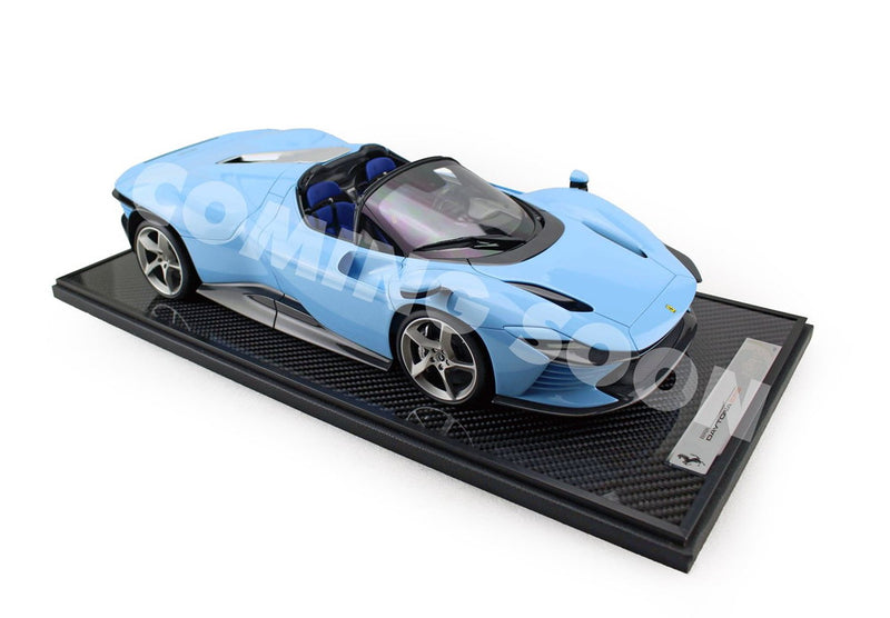 ギャラリービューアに画像をロードする, 【予約】Ferrari Daytona SP3 Serie Icona オープンルーフ アズーロラプラタ/ BBR 1/12 7台限定ミニカー