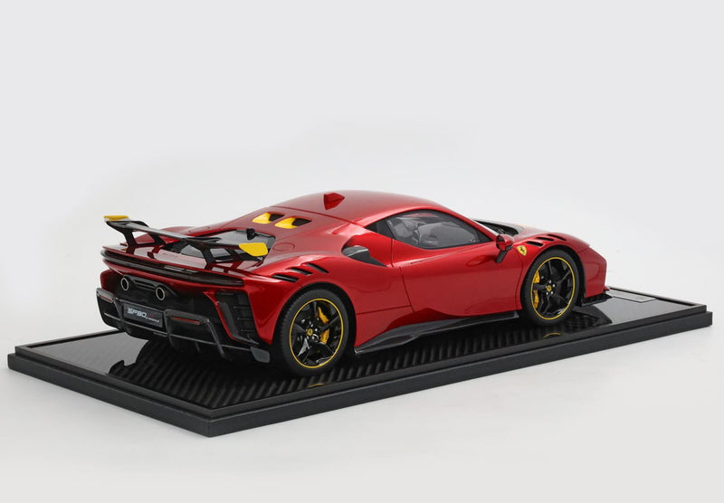 ギャラリービューアに画像をロードする, 【予約】2026年発売予定Ferrari SF90XX Stradale レッドフォーコモデナ イエローエアインテーク/ BBR 1/12 ミニカー