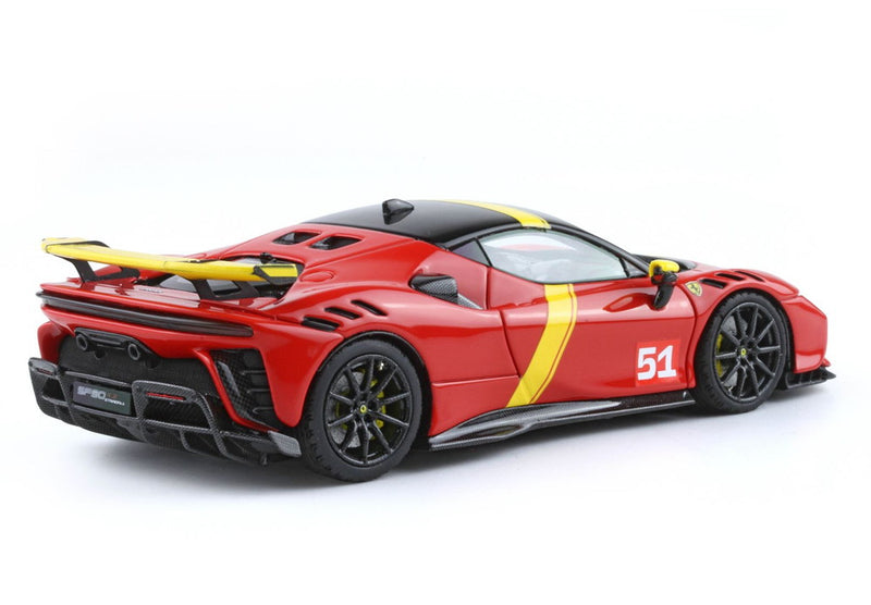 ギャラリービューアに画像をロードする, 【予約】Ferrari SF90XX Stradale レッド&イエロー ルマン 499P レースナンバー51/ BBR 1/12 20台限定ミニカー
