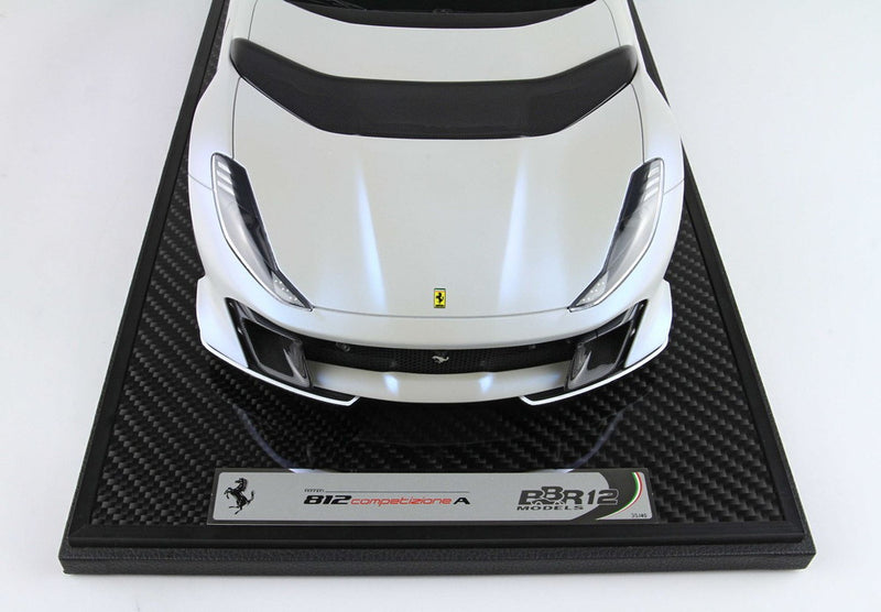 ギャラリービューアに画像をロードする, 【予約】Ferrari 812 Competizione A マットホワイトオンダマリーナ/ BBR 1/12 40台限定ミニカー