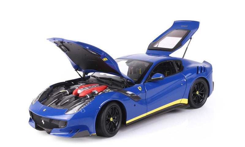 ギャラリービューアに画像をロードする, 【予約】Ferrari F12 TDF アズーロディーノ イエローディテール/ BBR 1/18 ミニカー
