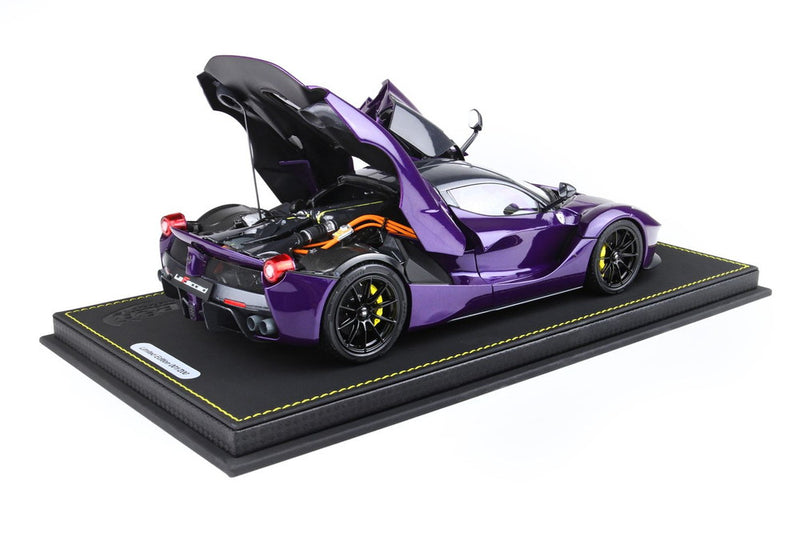 ギャラリービューアに画像をロードする, 【予約】Ferrari LaFerrari 2012 オープンダイキャスト スペシャルパック パープルドバイ ヴィオラヴィオ テーラーメイド/ BBR 1/18 300台限定ミニカー