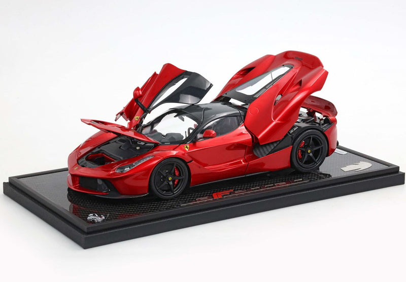 ギャラリービューアに画像をロードする, 【予約】Ferrariフェラーリ LaFerrari 2012 open diecast rosso F1 2007 black roof 限定100台 / BBR 1/18 ミニカー