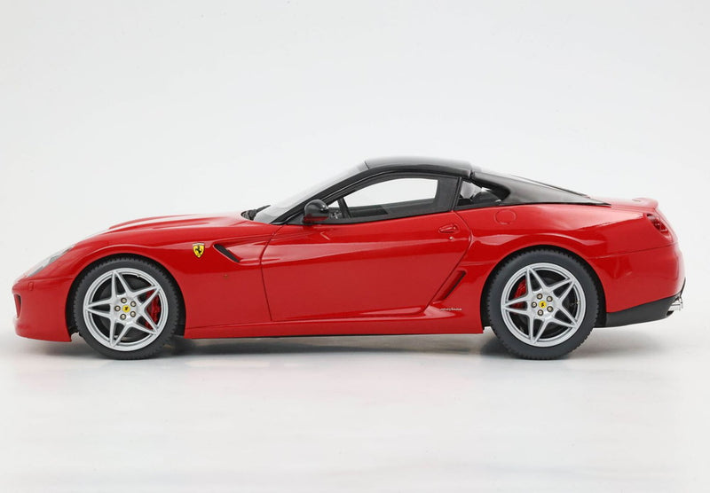 ギャラリービューアに画像をロードする, 【予約】Ferrari 599 GTB Fiorano 2006 オートマチックギア Made In Italy ロッソコルサ ブラックルーフ/ BBR 1/18 72台限定ミニカー