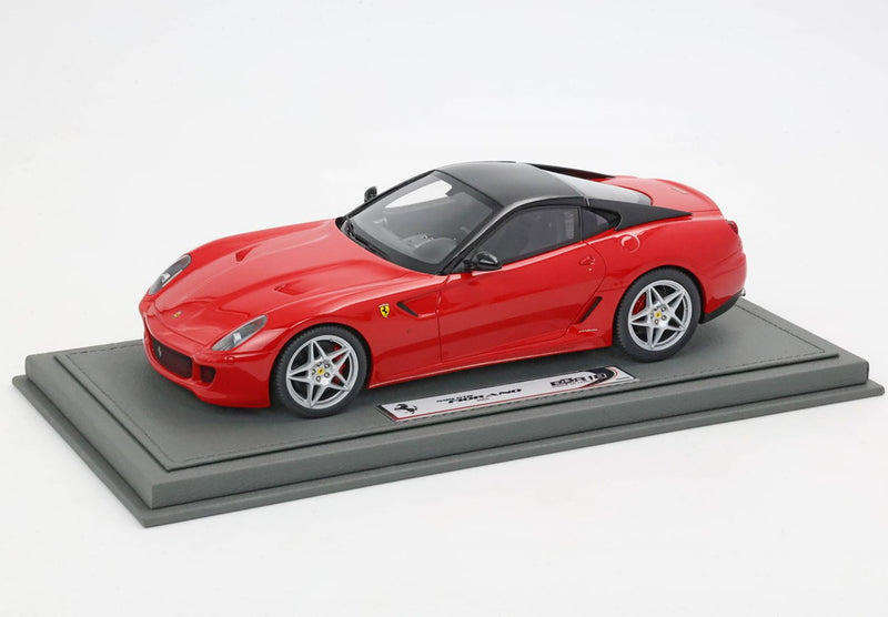 ギャラリービューアに画像をロードする, 【予約】Ferrari 599 GTB Fiorano 2006 オートマチックギア Made In Italy ロッソコルサ ブラックルーフ/ BBR 1/18 72台限定ミニカー