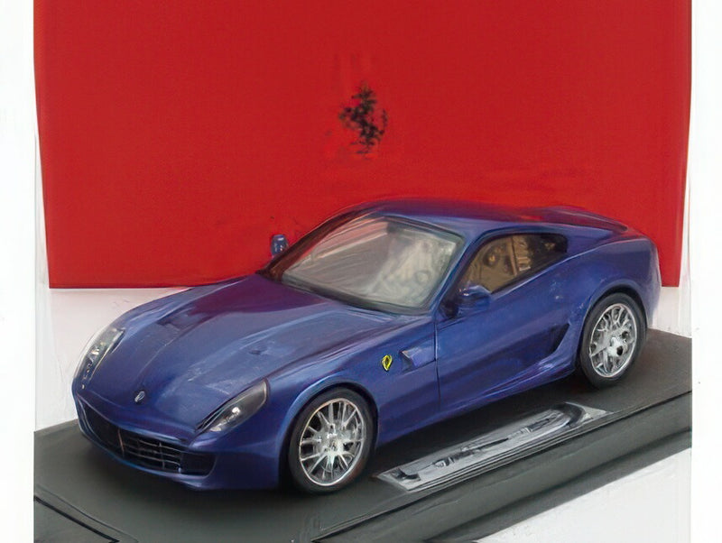 ギャラリービューアに画像をロードする, 【予約】Ferrari 599 GTB Fiorano 2006 マニュアルギア Made In Italy ブルーミラボー クオイオカラーインテリア/ BBR 1/18 72台限定ミニカー