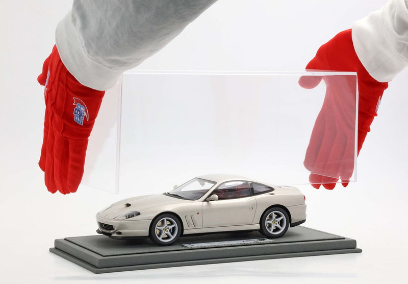 ギャラリービューアに画像をロードする, 【予約】Ferrariフェラーリ 550 Maranello 1996 Grigio Ingrid Bordeaux / BBR 1/18 ミニカー