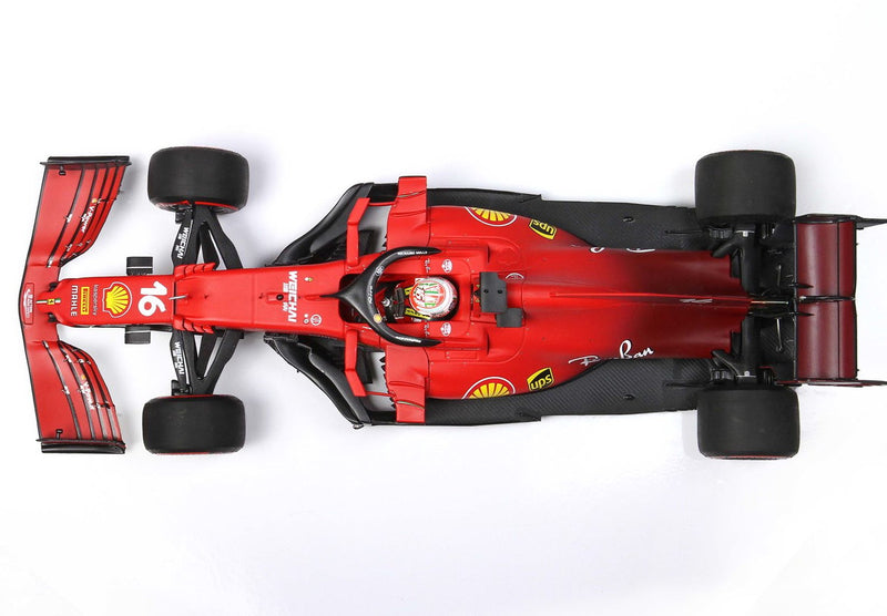 ギャラリービューアに画像をロードする, 【予約】Ferrariフェラーリ SF21 GP Emilia Romagna C.Leclerc n.16 RED SOFT tires 限定100台 / BBR 1/18 ミニカー