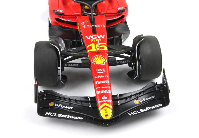 ギャラリービューアに画像をロードする, FERRARI F1 SF 23 TEAM SCUDERIA FERRARI N 16 4th MONZA ITALY GP 2023 CHARLES LECLERC RED BLACK YELLOW/BBR 1/18ミニカー