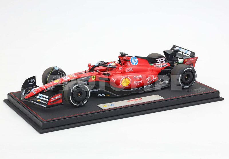 ギャラリービューアに画像をロードする, 【予約】Ferrari SF23 周冠宇 ラグジュアリーパック フィオラノテスト 2025 N.38/ BBR 1/18 ミニカー