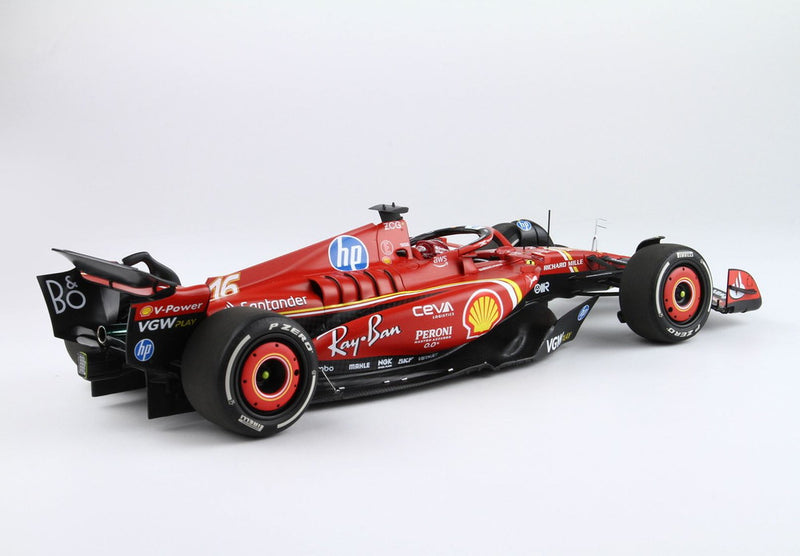 ギャラリービューアに画像をロードする, 【予約】Ferrari SF24 モナコGP 2024 ダイキャスト ポリフォームパック ウィナー ルクレール/ BBR 1/18 ミニカー