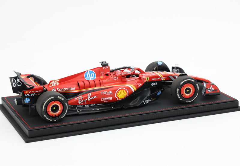 ギャラリービューアに画像をロードする, 【予約】Ferrari SF24 モナコGP 2024 ダイキャスト ラグジュアリーパッケージ ウィナー ルクレール/ BBR 1/18 455台限定ミニカー