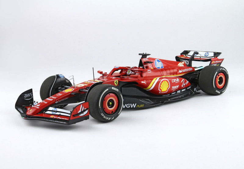 ギャラリービューアに画像をロードする, 【予約】Ferrari SF24 モナコGP 2024 ダイキャスト ラグジュアリーパッケージ ウィナー ルクレール/ BBR 1/18 455台限定ミニカー