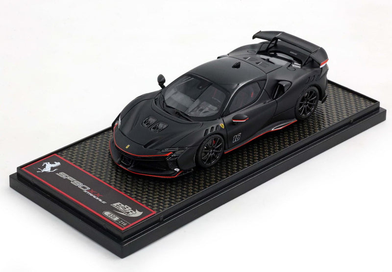 ギャラリービューアに画像をロードする, 【予約】Ferrariフェラーリ SF90 XX Stradale #16 Matt black / BBR 1/43 ミニカー