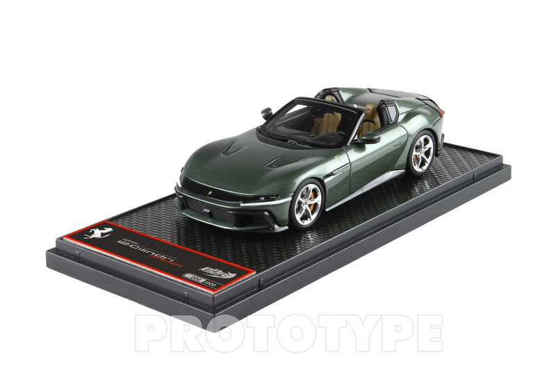 ギャラリービューアに画像をロードする, 【予約】2026年発売予定Ferrari 12Cilindri Spider トスカーナグリーン/ BBR 1/43 ミニカー