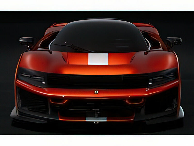 ギャラリービューアに画像をロードする, 【予約】2026年発売予定Ferrari F80 カーボンオプション ラメミカ カーボンホイール/ BBR 1/43 ミニカー