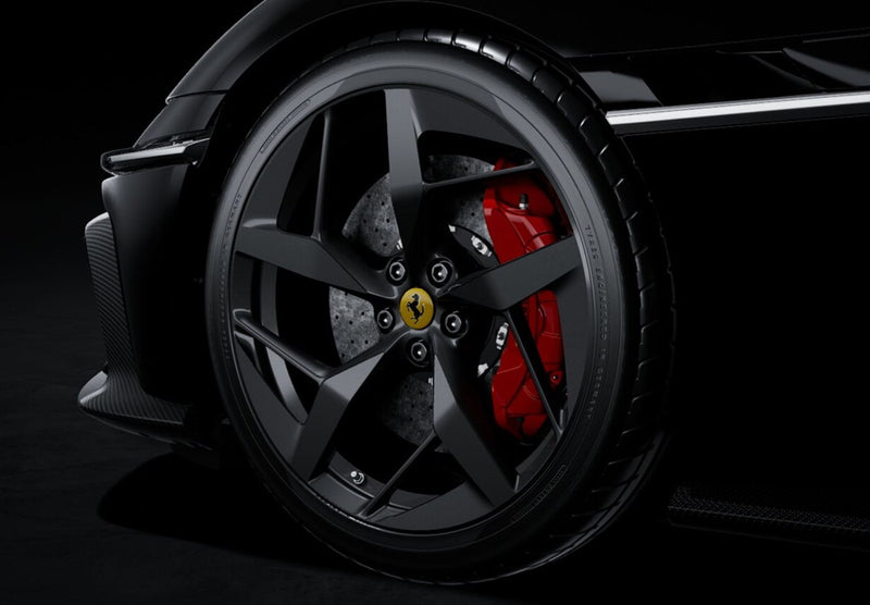 ギャラリービューアに画像をロードする, FERRARI 12チリンドリ パノラミックルーフ 2024 ネロオパコ マットブラック 24台限定/ BBR 1/43 ミニカー