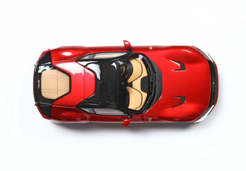 ギャラリービューアに画像をロードする, FERRARI 12チリンドリ パノラミックルーフ 2024 ロッソフオコ レッドメタリック/ブラック 48台限定/ BBR 1/43 ミニカー