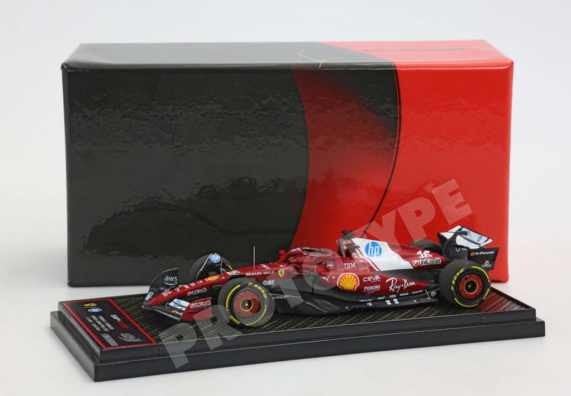ギャラリービューアに画像をロードする, FERRARI F1 SF-25 TEAM SCUDERIA FERRARI HP #16 中国GP スプリントレース 2025 シャルル・ルクレール レッド/ブラック 89台限定/ BBR 1/43 ミニカー