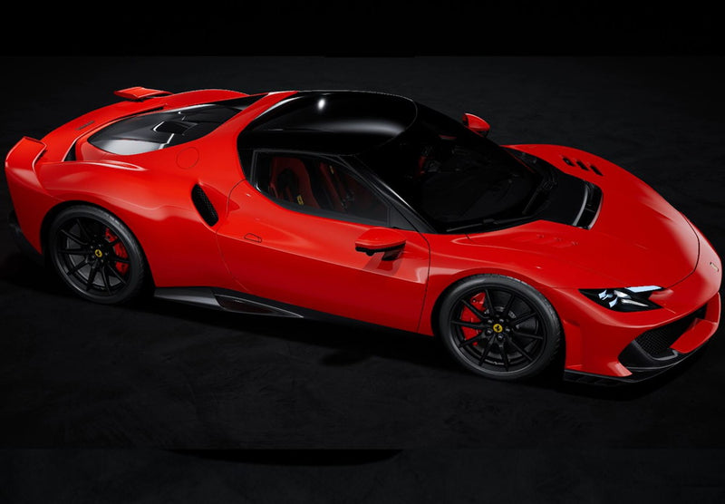 ギャラリービューアに画像をロードする, 【予約】2026年発売予定Ferrari 296 Speciale ロッソコルサ ブラックルーフ/ BBR 1/43 ミニカー
