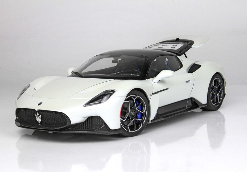 ギャラリービューアに画像をロードする, 【予約】Maserati MC20 フルオープンダイキャスト ホワイトアウダーチェ ブラックルーフ/ BBR 1/18 ミニカー