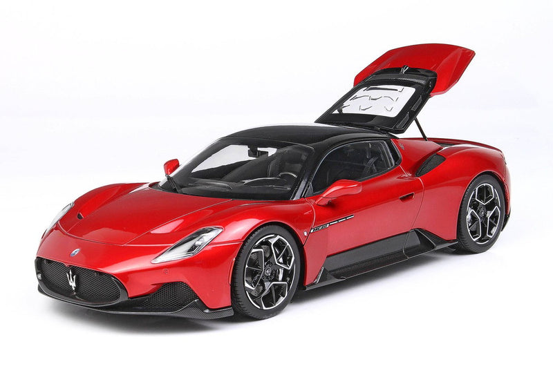 ギャラリービューアに画像をロードする, 【予約】Maserati MC20 フルオープンダイキャスト レッドヴィンチェンテ ブラックルーフ/ BBR 1/18 ミニカー