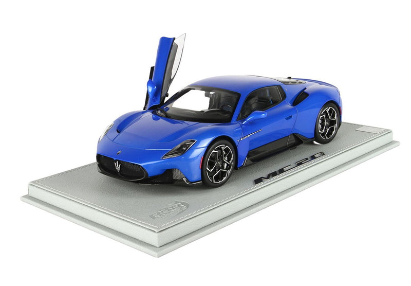 ギャラリービューアに画像をロードする, 【予約】Maserati MC20 フルオープンダイキャスト ブルーインフィニート ショーケース付属/ BBR 1/18 50台限定ミニカー