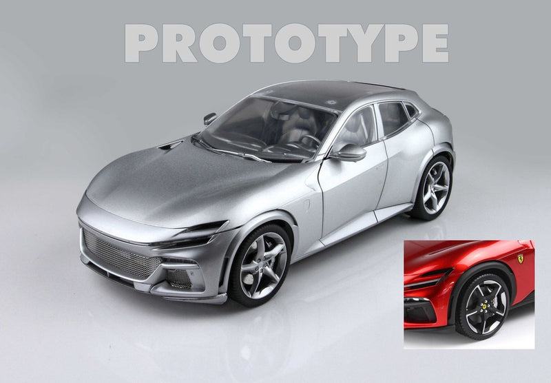 ギャラリービューアに画像をロードする, 【予約】Ferrari Purosangue フルオープンダイキャスト ラグジュアリーパック ロッソマグマ 限定カラー/ BBR 1/18 ミニカー