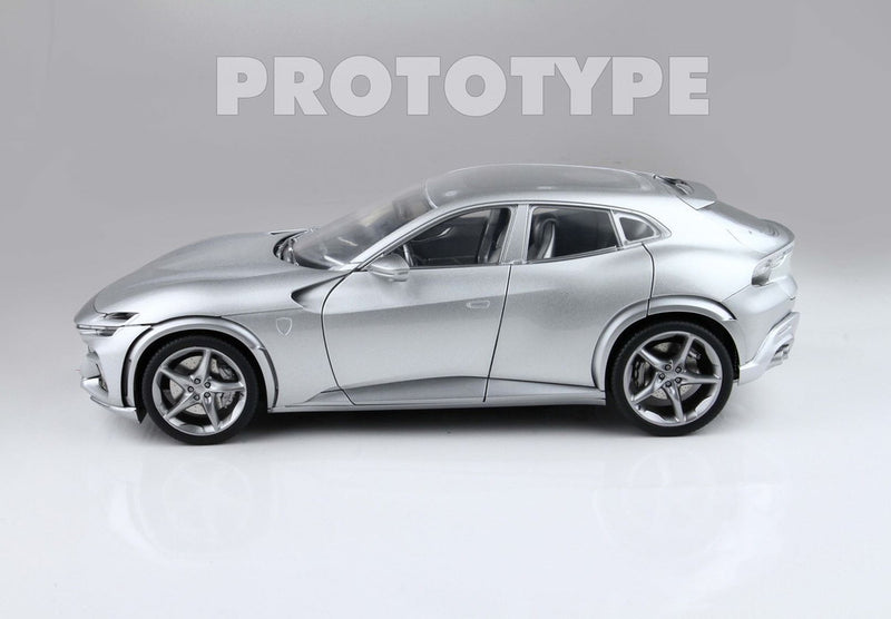 ギャラリービューアに画像をロードする, 【予約】Ferrari Purosangue フルオープンダイキャスト ネロプロサングエ ポリフォーム/ BBR 1/18 ミニカー