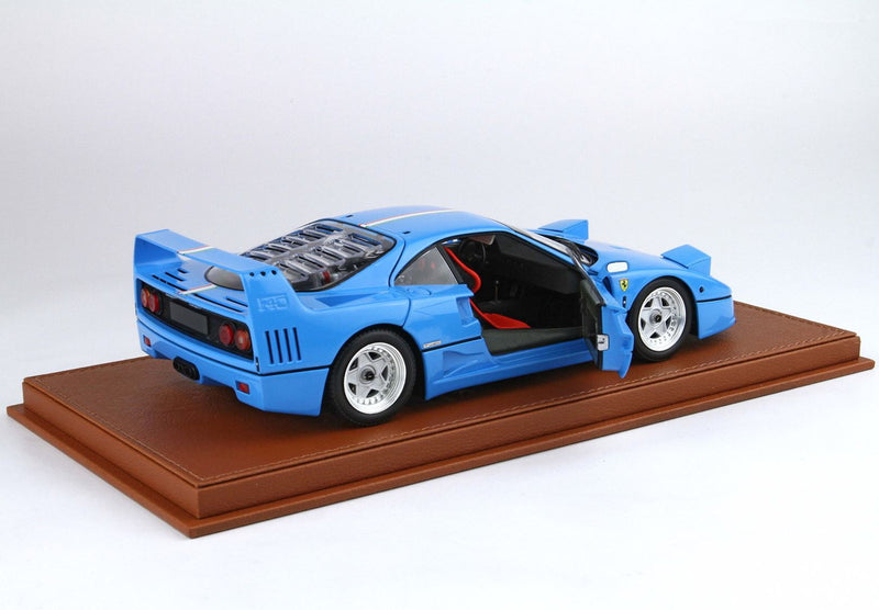 ギャラリービューアに画像をロードする, 【予約】Ferrariフェラーリ F40 Light Blue italian flag stripe silver rims BBR Kyosho 限定78台 / BBR 1/18 ミニカー