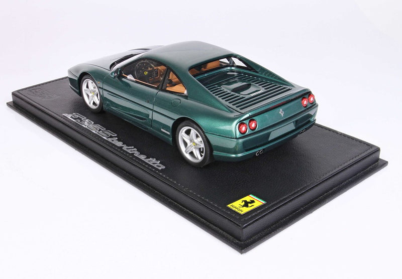 ギャラリービューアに画像をロードする, 【予約】Ferrari F355 Berlinetta 1994 マニュアルギア ヴェルデピノメタリック ベージュインテリア/ BBR 1/18 ミニカー