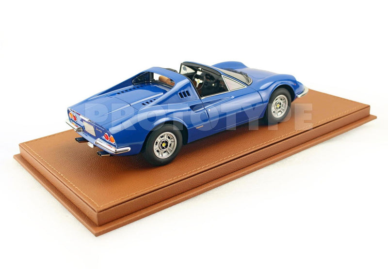 ギャラリービューアに画像をロードする, 【予約】Ferrariフェラーリ Dino 246 GTS 1972 Azzurro Dino Beige 限定46台 / BBR 1/18 ミニカー