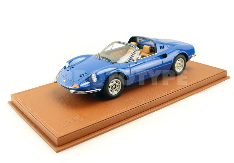 ギャラリービューアに画像をロードする, 【予約】Ferrariフェラーリ Dino 246 GTS 1972 Azzurro Dino Beige 限定46台 / BBR 1/18 ミニカー