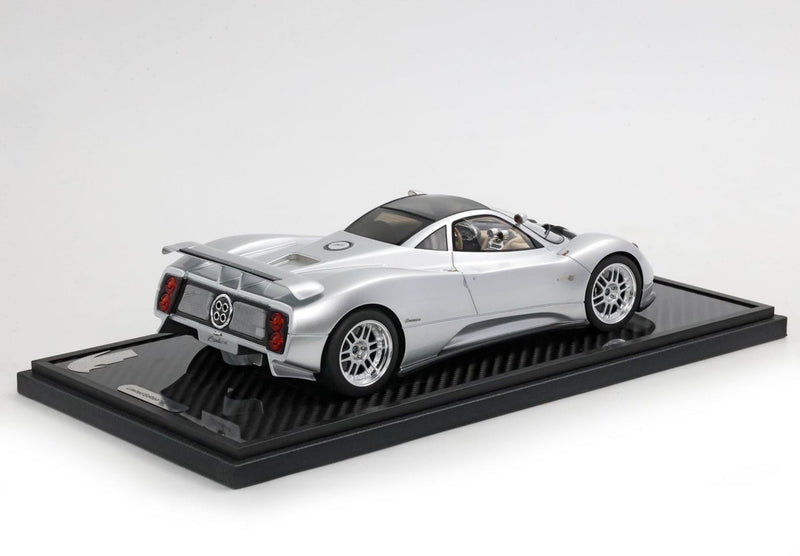 ギャラリービューアに画像をロードする, 【予約】Paganiパガーニ ZONDA C12 001 1999 Silver 20th anniversary restoration 限定20台 / BBR 1/18 ミニカー
