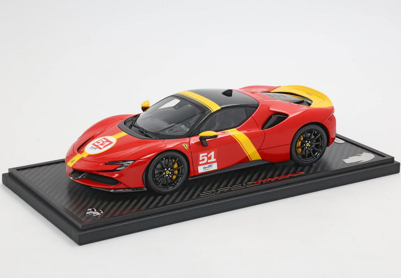 ギャラリービューアに画像をロードする, 【予約】Ferrari SF90 Stradale ペイント ルマン 2023 N.51/ BBR 1/18 20台限定ミニカー