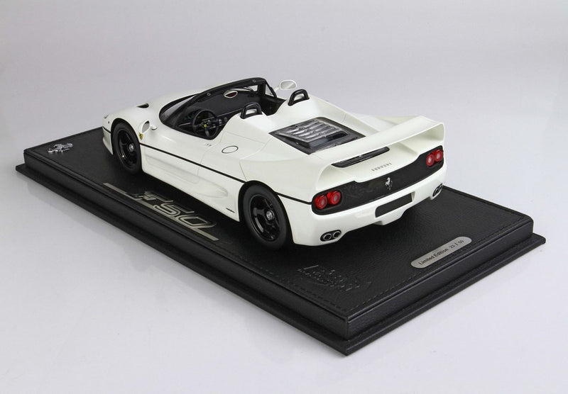 ギャラリービューアに画像をロードする, 【予約】Ferrari F50 クーペ 1995 スパイダーバージョン アヴスホワイト レースホイール/ BBR 1/18 50台限定ミニカー