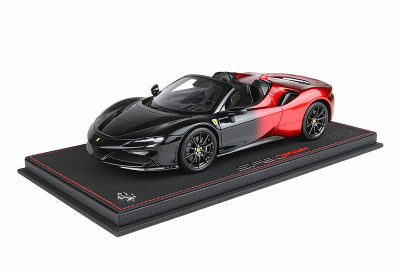 ギャラリービューアに画像をロードする, 【予約】Ferrari SF90 Spider マグマレッド&ブラック/ BBR 1/18 90台限定ミニカー